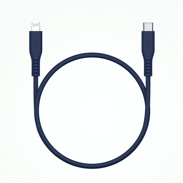 كابل FMAX Acme من USB-C إلى Lightning بطول 1.2 متر - أسود -