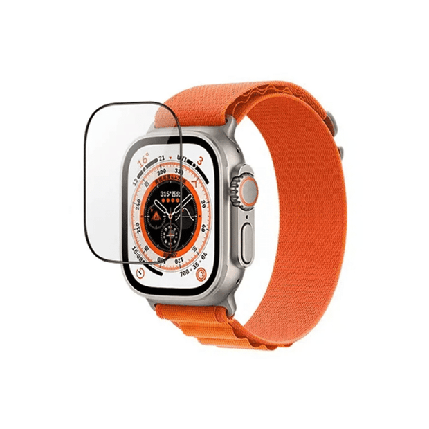 JINYA Defender Glass Screen Protector ( Black ) for Apple Watch Ultra