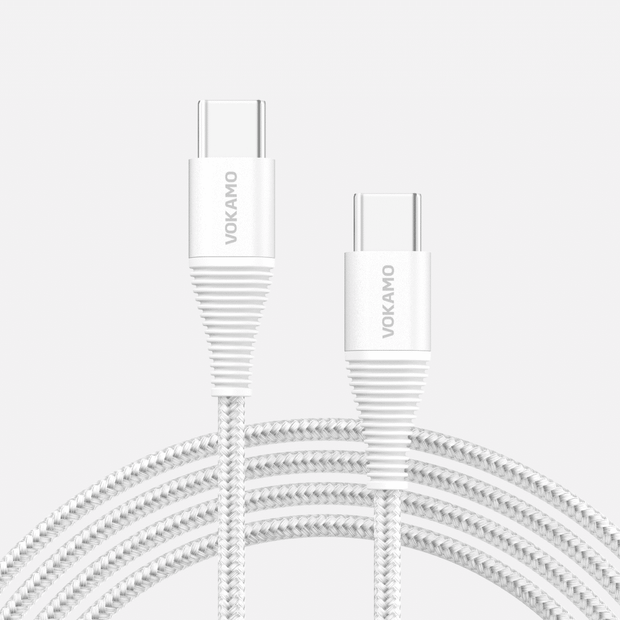 VOKAMO 60W Luxlink Series USB-C to USB-C  -Silver -