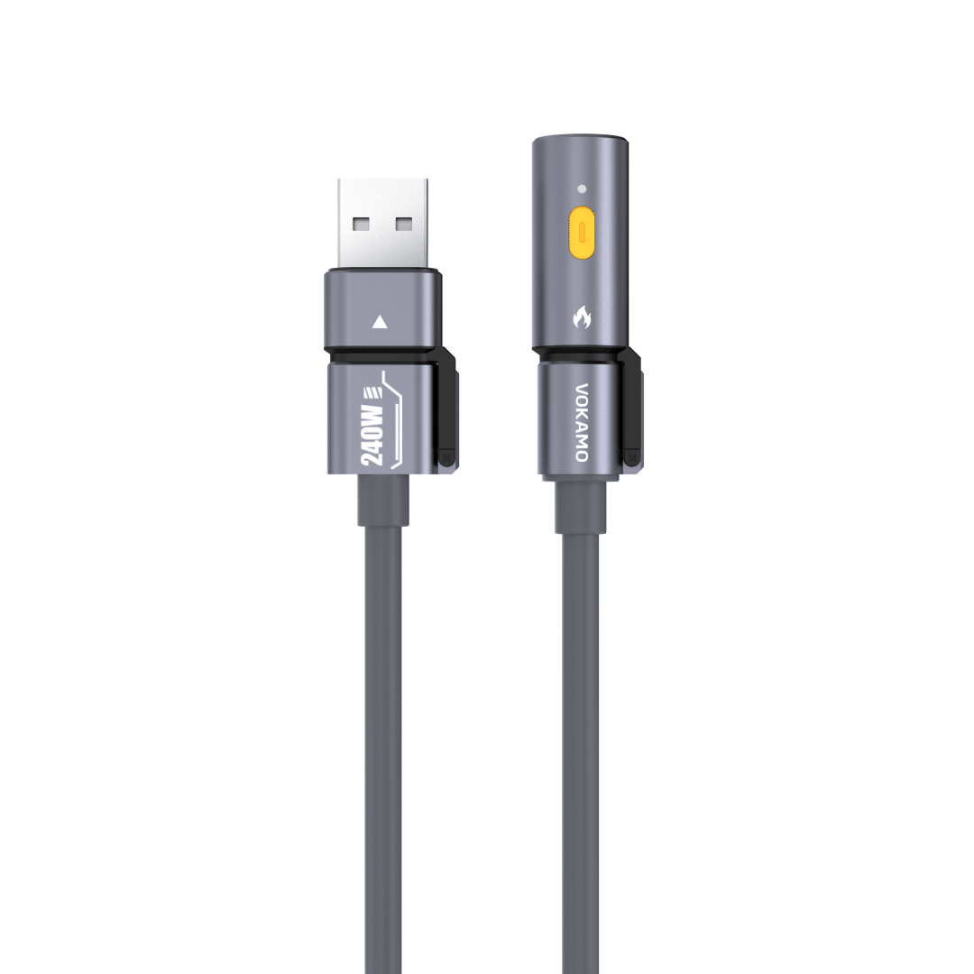 VOKAMO iMecha Series Mechanics Series 240W 4-in-1 Multi-Use Cable (lgniter Version) -