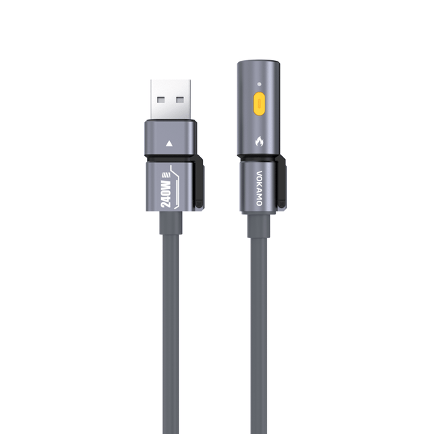 VOKAMO iMecha Series Mechanics Series 240W 4-in-1 Multi-Use Cable (lgniter Version) -