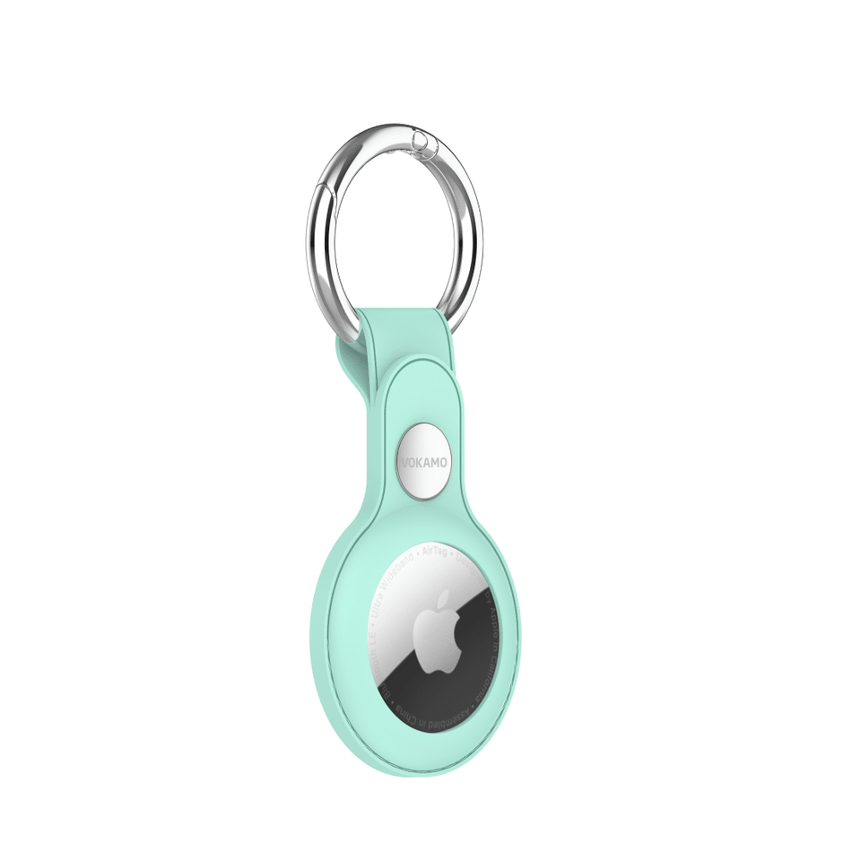 VOKAMO Leather Anti-lost Protector for AirTag-Green