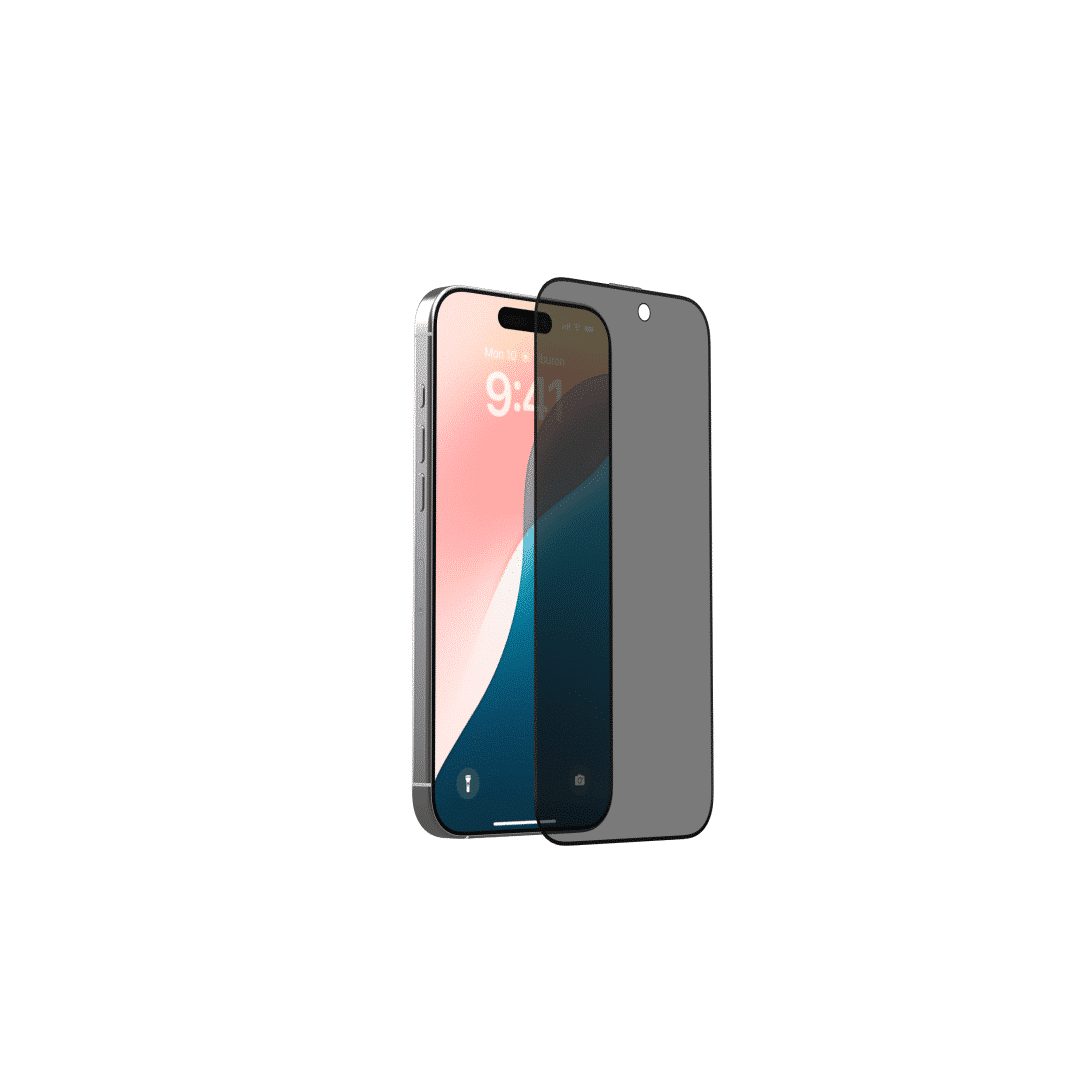 DEVIA iPhone 16 / Plus / Pro / Pro Max Van Series Full Screen Privacy Twice-Tempered Glass