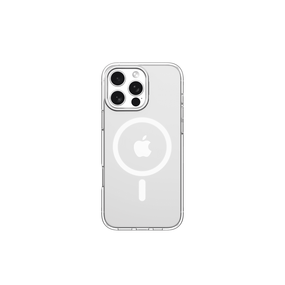 DEVIA  Snow Crystal Series Magnetic Shockproof Case With Bracket - clear for iPhone 16/Plus/Pro/Pro Max