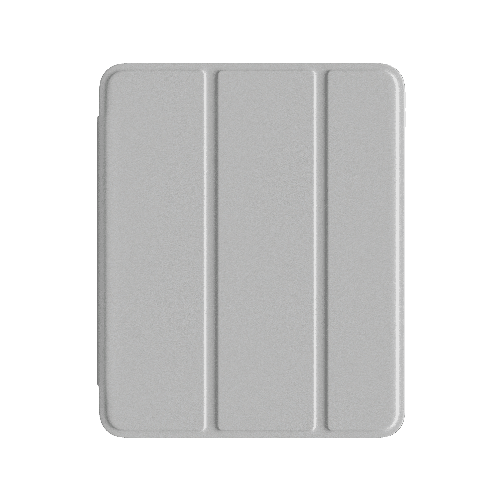 Comma iPad Pro 11-inch and iPad Air 13-inch (2024) Joy Series PU Case With Pencil Slot - gray case