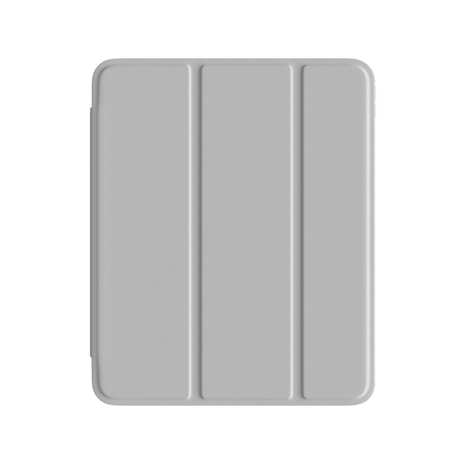 Comma iPad Pro 11-inch and iPad Air 13-inch (2024) Joy Series PU Case With Pencil Slot - gray case