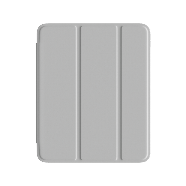 Comma iPad Pro 11-inch and iPad Air 13-inch (2024) Joy Series PU Case With Pencil Slot - gray case