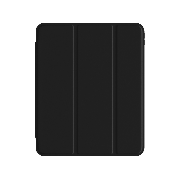 Comma iPad Pro 13-inch and 11-inch (2024) Joy Series PU Case With Pencil Slot - Black case