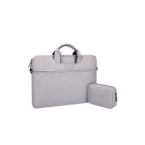 Devia Justyle Mackbook  Hand-Bag - Macbook Air 13.3&Pro 13.3&Pro 14.2 - Light Gray / Black