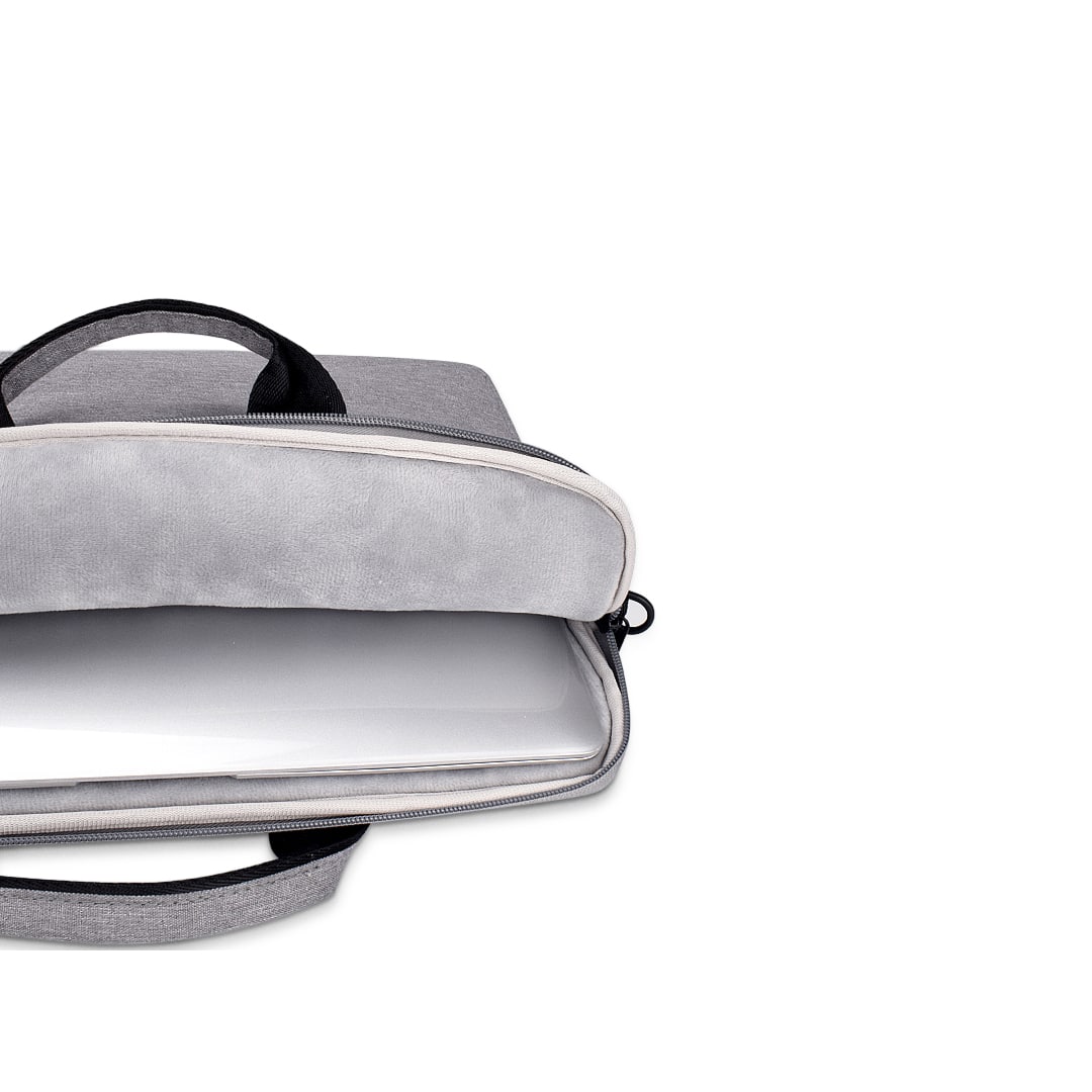 Devia Justyle Mackbook  Hand-Bag - Macbook Air 13.3&Pro 13.3&Pro 14.2 - Light Gray / Black