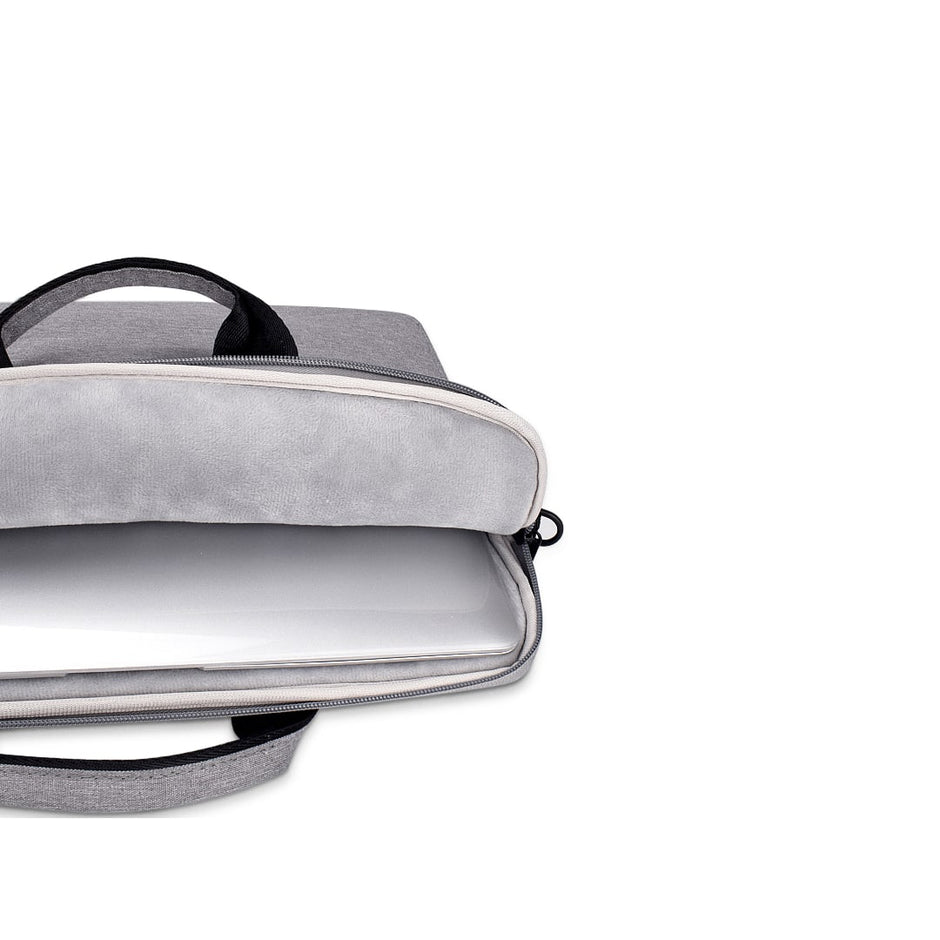 Devia Justyle Mackbook  Hand-Bag - Macbook Air 13.3&Pro 13.3&Pro 14.2 - Light Gray / Black