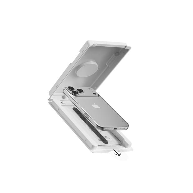 Comma Dun Series Dustproof Anti-Static Tempered Glass(With Assist Tool) - iPhone 17 / iPhone 17 Pro / iPhone Air
