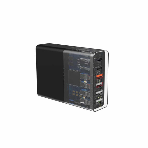 Devia Extreme Speed Series Multi-port Desktop  Charger(UK,80W) - Black
