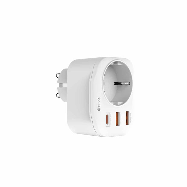 Devia Smart Series 2A+C PD 20W Auto Power Socket (EU) - White