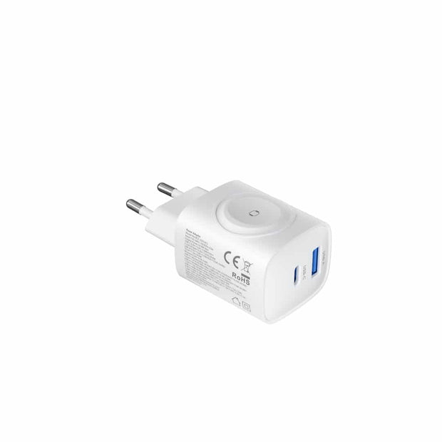 Devia Ultra1 22W PD+QC+Watch Wireless Charger 2-in-1 Gan Charger(EU)