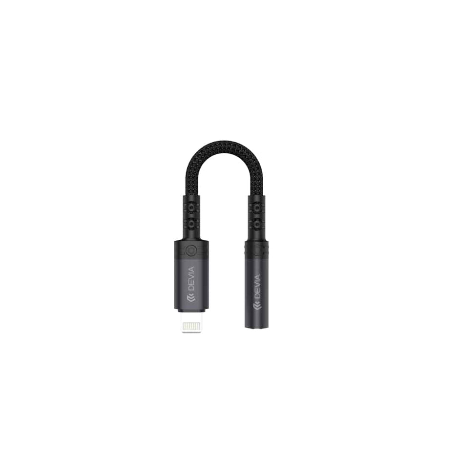 Devia Ipure Series IP To 3.5mm Adapter - EC090 - Black