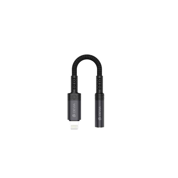 Devia Ipure Series IP To 3.5mm Adapter - EC090 - Black