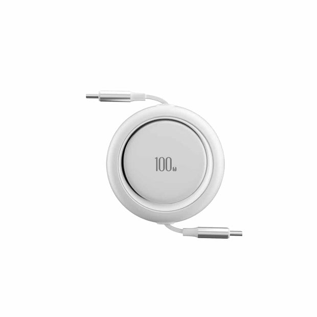 Devia Pro2 C-C PD100W Stretchable Fast Cable(1M) - White