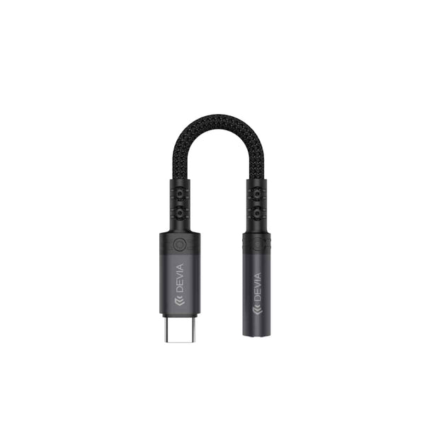 Devia Ipure Series Type-C To 3.5mm Adapter - EC608 - Black