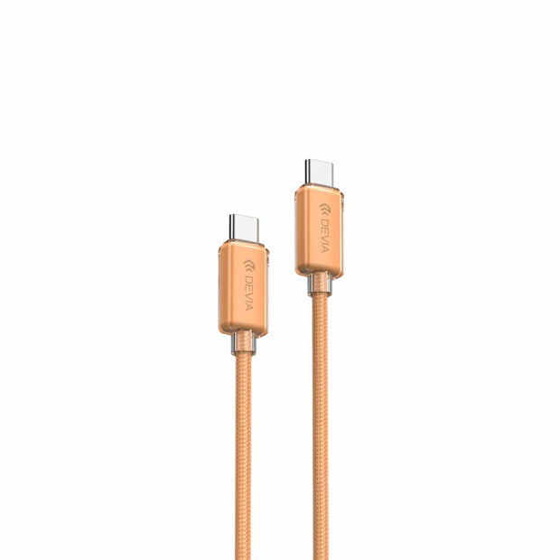 Devia Extreme Speed Series C To C PD 60W Woven Fast Cable (1.5M) - Orange