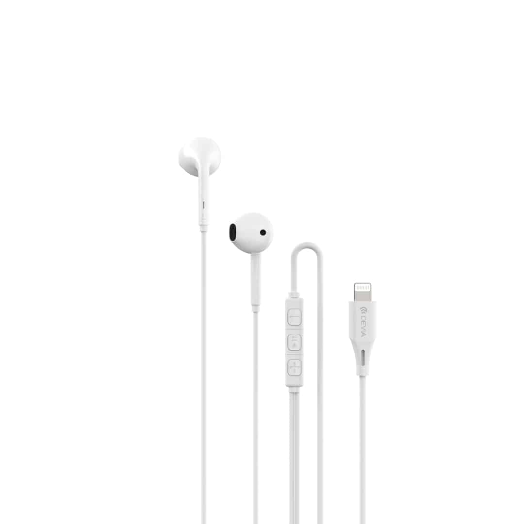 Devia Kintone Series A3 Wired Earphone (iP) - EM102 - White