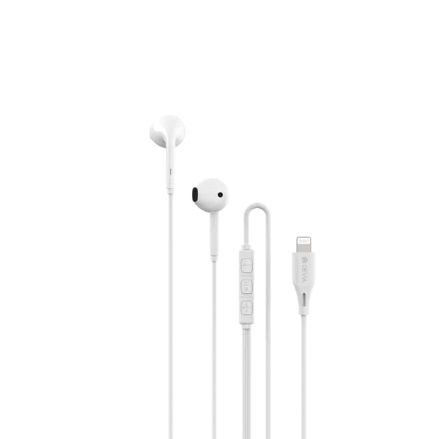 Devia Kintone Series A3 Wired Earphone (iP) - EM102 - White
