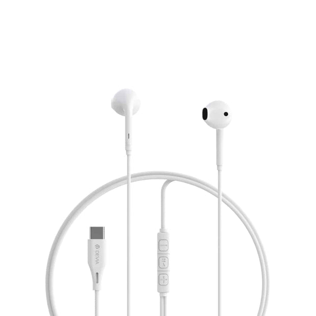 Devia Kintone Series A3 Wired Earphone (Type-C Digital) - White