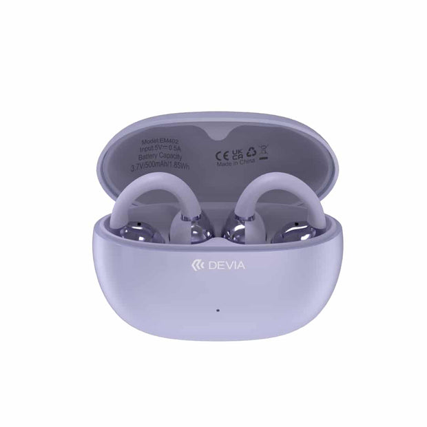Devia OWS Pro2 Clip-on Wireless Earphone - Purple