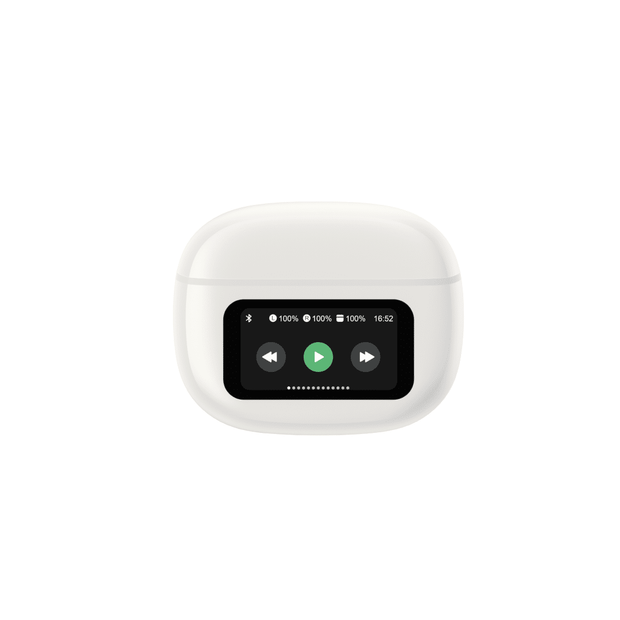 Devia AI TWS Pro6 Translation Wireless Earphone With Screen(ANC) - White