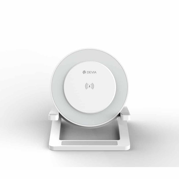 Devia Smart Series Desktop Wireless Charging Speaker(I-M3) - White