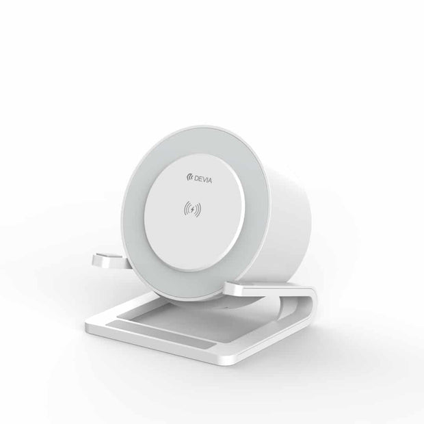 Devia Smart Series Desktop Wireless Charging Speaker(I-M3) - White