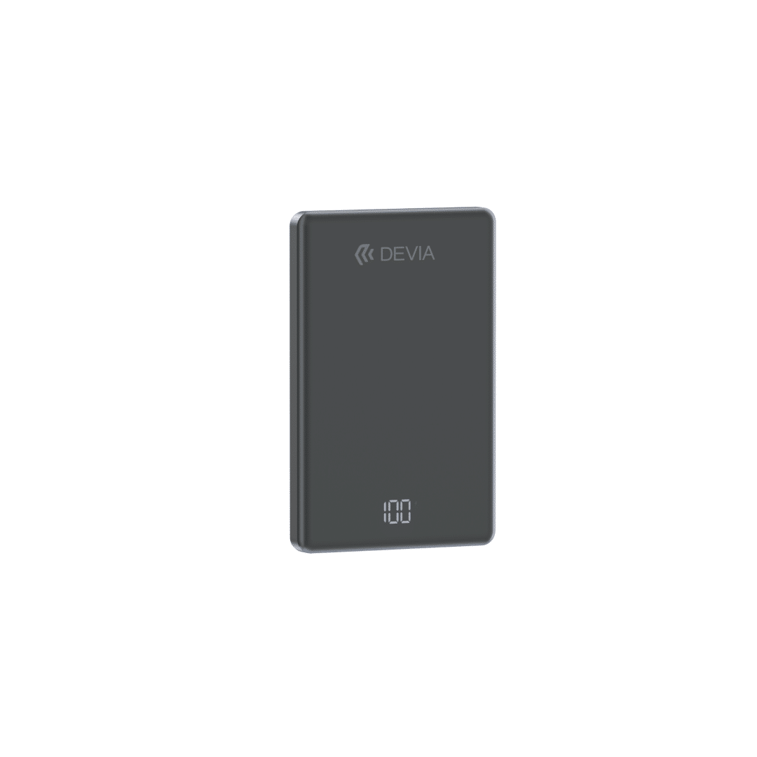 Devia Extreme Speed Series MINI PD 20W Metal Digital Power Bank(5000mAh) - Black