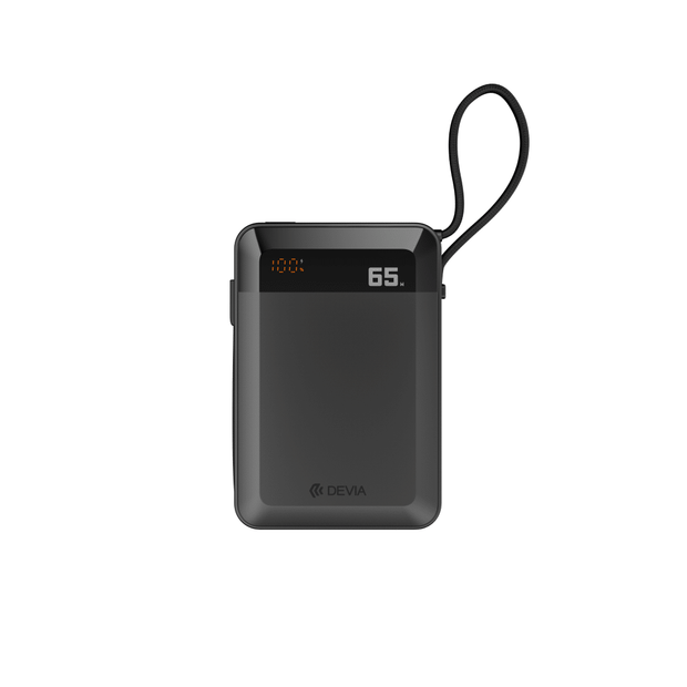 Devia Ultra4  PD 65W Power Bank With Built-in Cable & Digital Display (20000mAh)