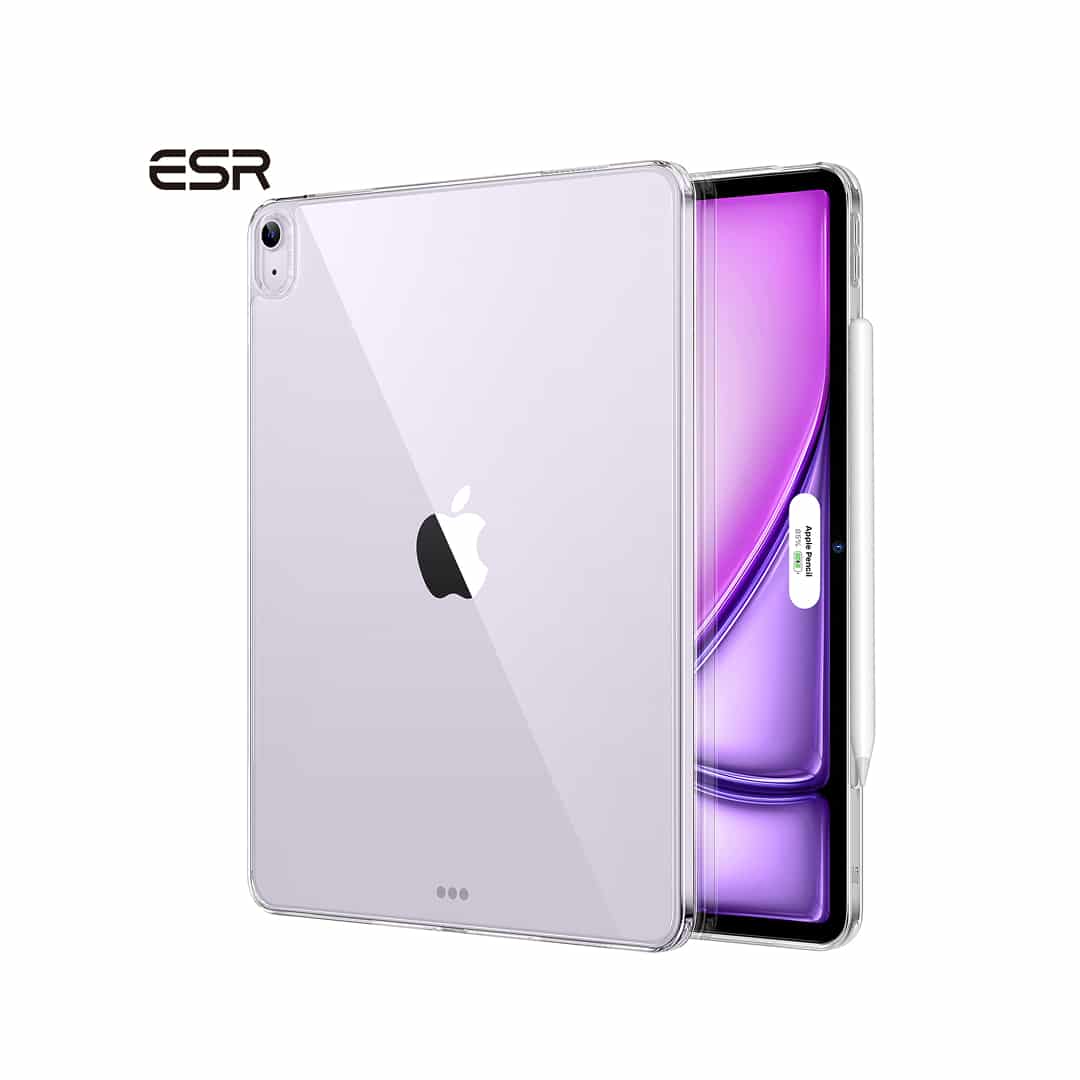 جراب ESR Classic Hybrid، متوافق مع جهاز iPad Air مقاس 13 بوصة، شفاف