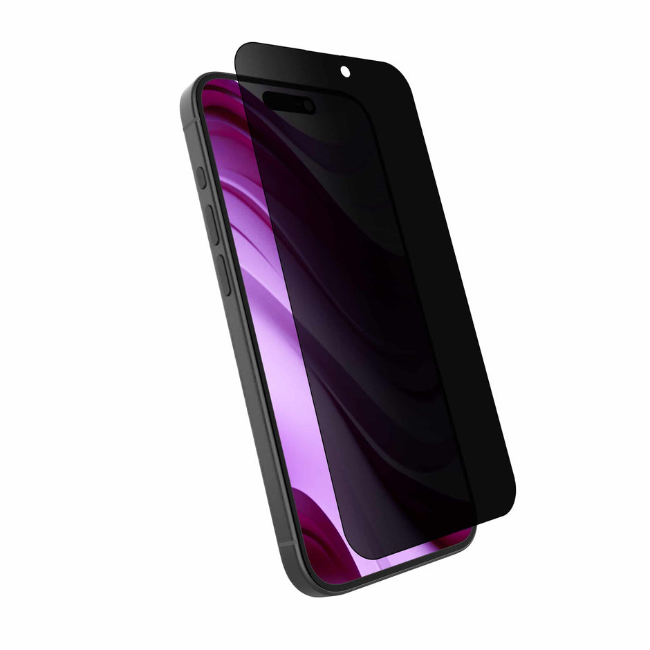 JCPal Preserver Privacy Glass Screen Protector for iPhone 16/Plus/Pro/Pro Max