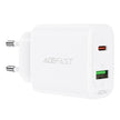 شاحن ACEFAST بمنفذ مزدوج (USB-C+USB-A) بقدرة 20 واط