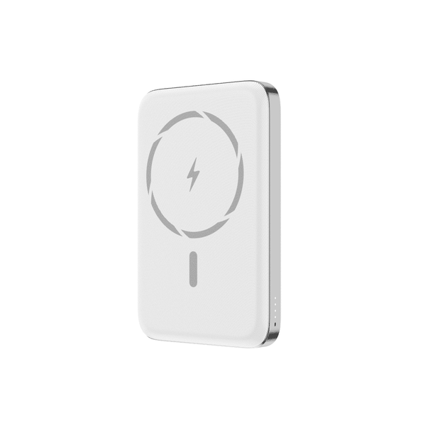 VOKAMO Magstand Mobank Power Bank With Magnetic Holder - White -