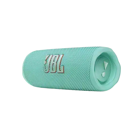 سماعة JBL Flip 6 المحمولة والمقاومة للماء بتقنية البلوتوث - لون فيروزي