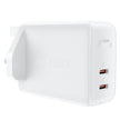 ACEFAST PD50W GaN (USB-C+USB-C) dual port charger – White