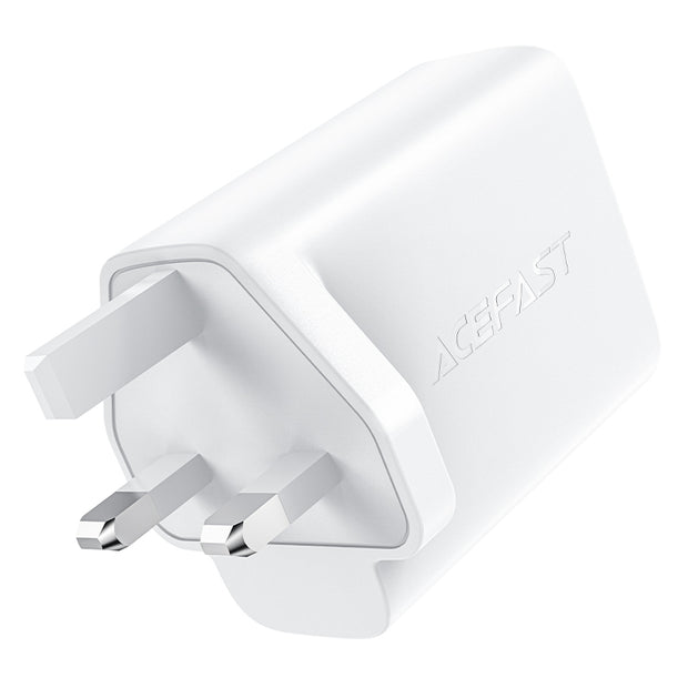 ACEFAST PD50W GaN (USB-C+USB-C) dual port charger – White