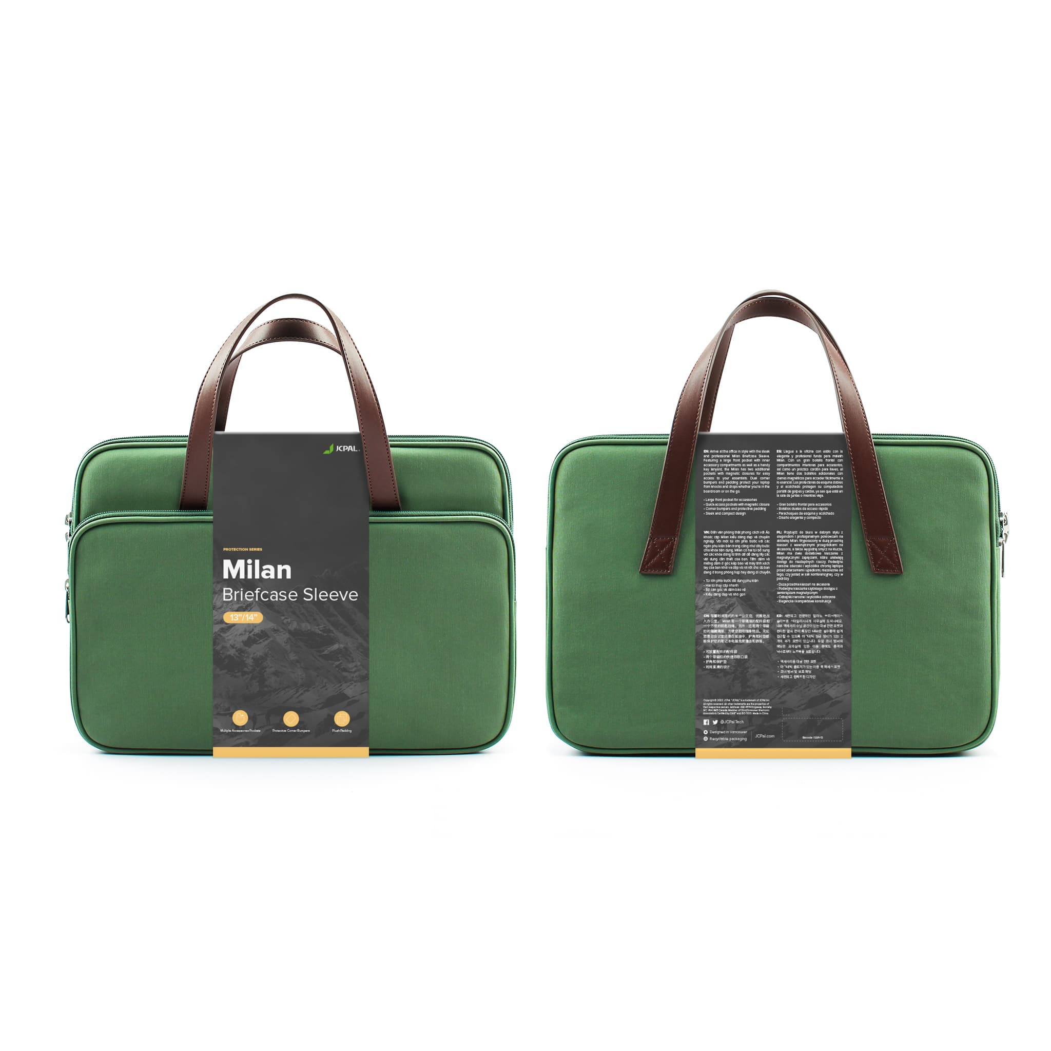 JCPal Milan Briefcase Sleeve for 13