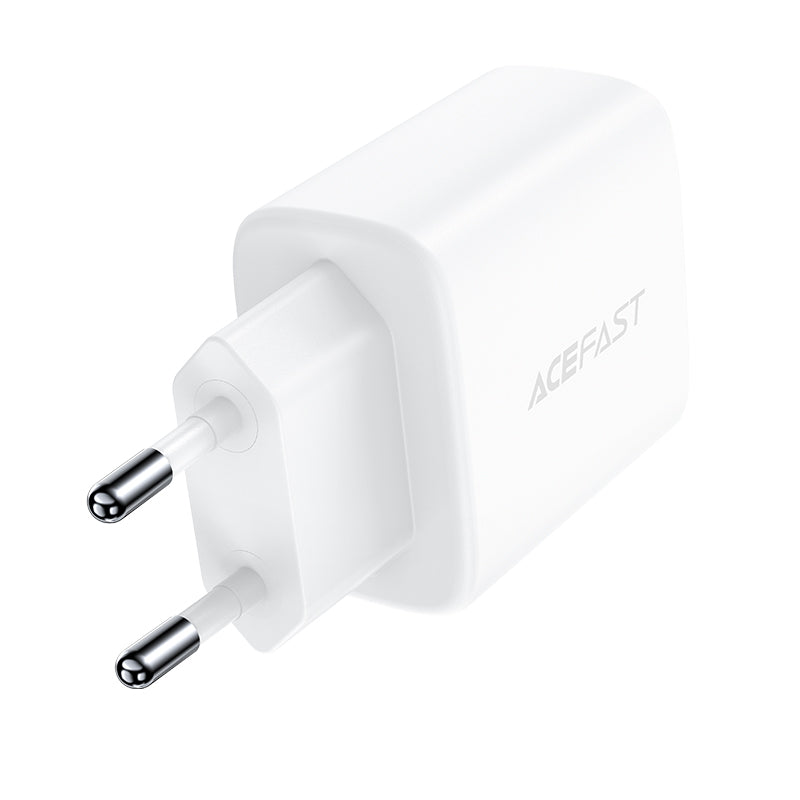 شاحن ACEFAST بمنفذ مزدوج (USB-C+USB-A) بقدرة 20 واط