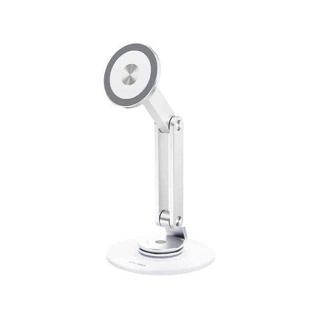 Vokamo Alloy Magnetic Double-Layer Rotatable Phone Holder Silver