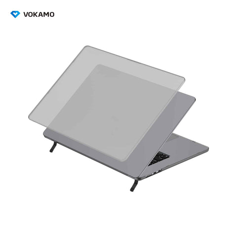 Vokamo Frstect Stand for Macbook Air 13 (M2/M3/M4) Protective Case With Stand Black