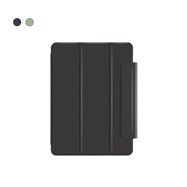Comma Rider Series Double Sides Magnetic Case (Pencil Slot) - Black for (iPad Air 13 (2024)