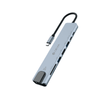 Devia Hub Pro1 8 In 1 Hub - Deep grey