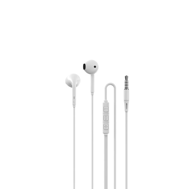Devia Kintone Series A3 Wired Earphone (3.5mm) - White