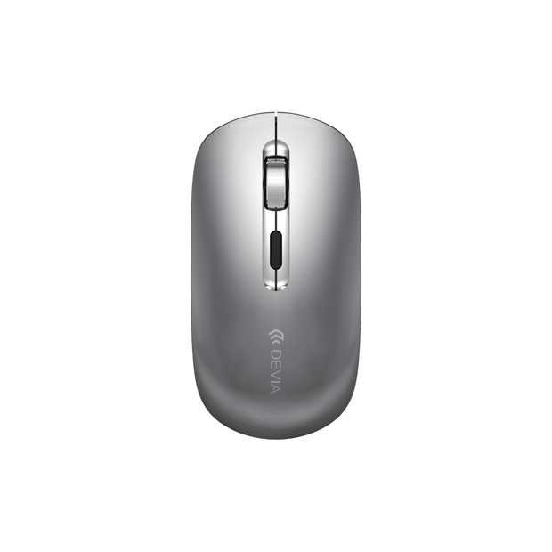 Devia Lingo Series Wireless + 2.4G Dual Mode Silent Mouse - EL245 - Bright Moon Silver