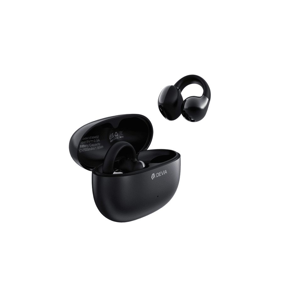 Devia OWS Pro2 Clip-on Wireless Earphone - Black