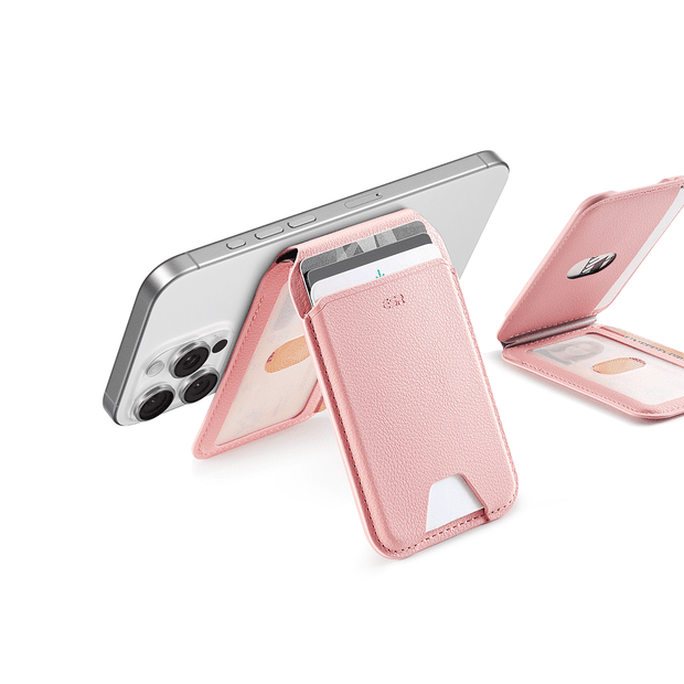 ESR Aura Wallet Stand (HaloLock),Bubblegum Pink